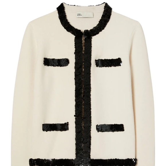 NWT Tory Burch Kendra sequinned jacket (M)
